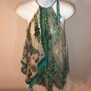 Vintage BCBG halter top boho style.